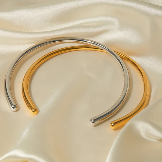 Minimalist Retro Glossy Collar Necklace